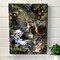 Glow Decor Green and Brown Deer Creek LED Backlit Rectangular Wall Art with Remote Control 24" x 18"